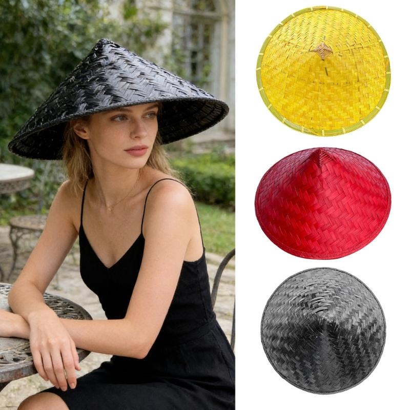 Langlebiger Bambus-Strohhut mit ausgezeichneter Belüftung, perfekt für lange Stunden in der Sonne oder für Outfits im Bauernstil