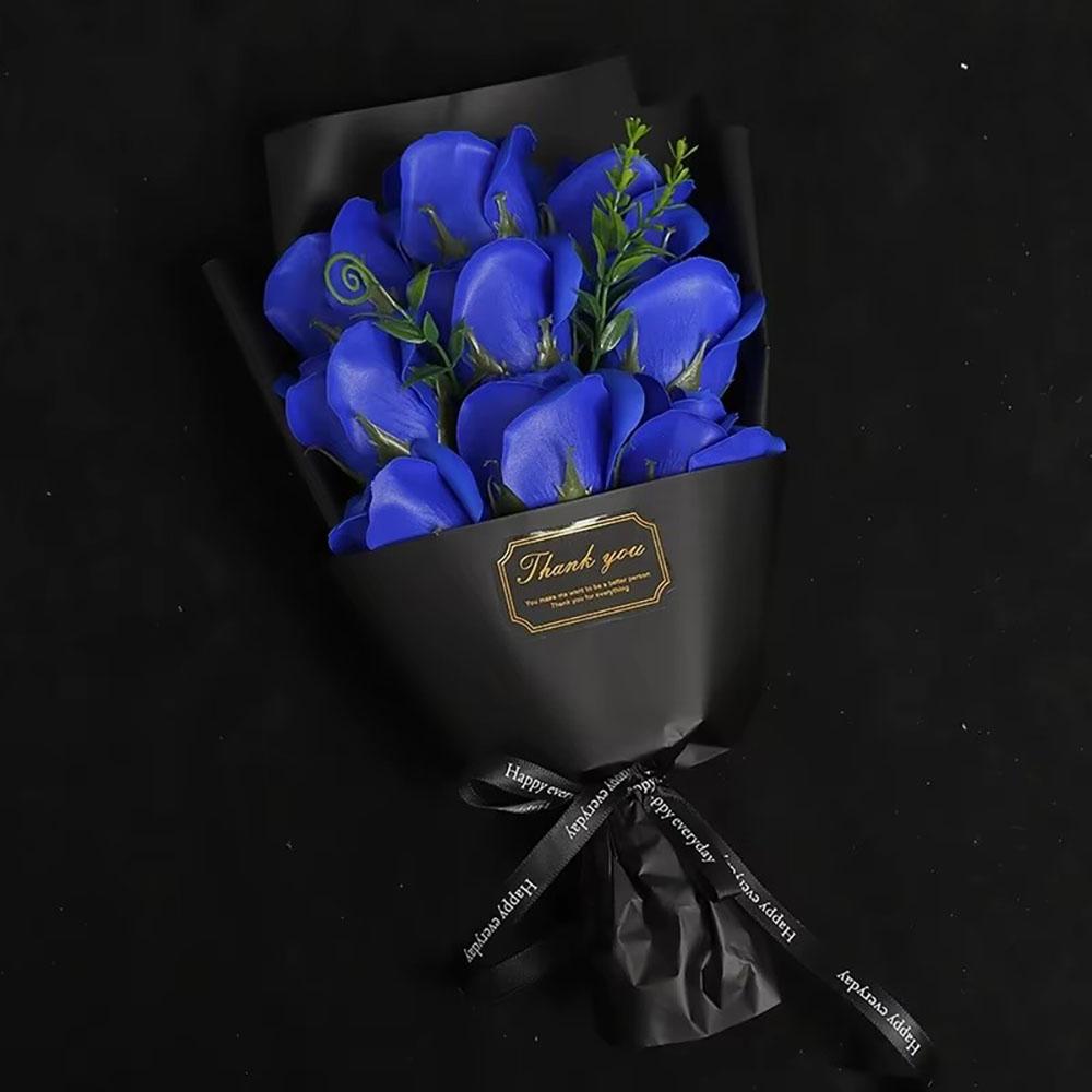 Silk Soap Flower Rose Bouquet Artificial Flower for Home Wedding Birthday Party Valentine's Day DIY Gift Home Decoration