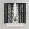 1pc Romantic Lace Sheer Curtain Flower Lace Window Curtains for Living Room Bedroom Home Window Screening Rod Pocket