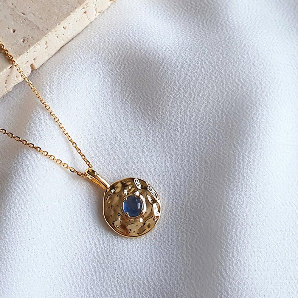 Women's Natural Jade Circle Necklace (Long Style)