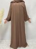 Women's Solid Color Muslim Robe: Multi-Color, Plus Size, Autumn Collection