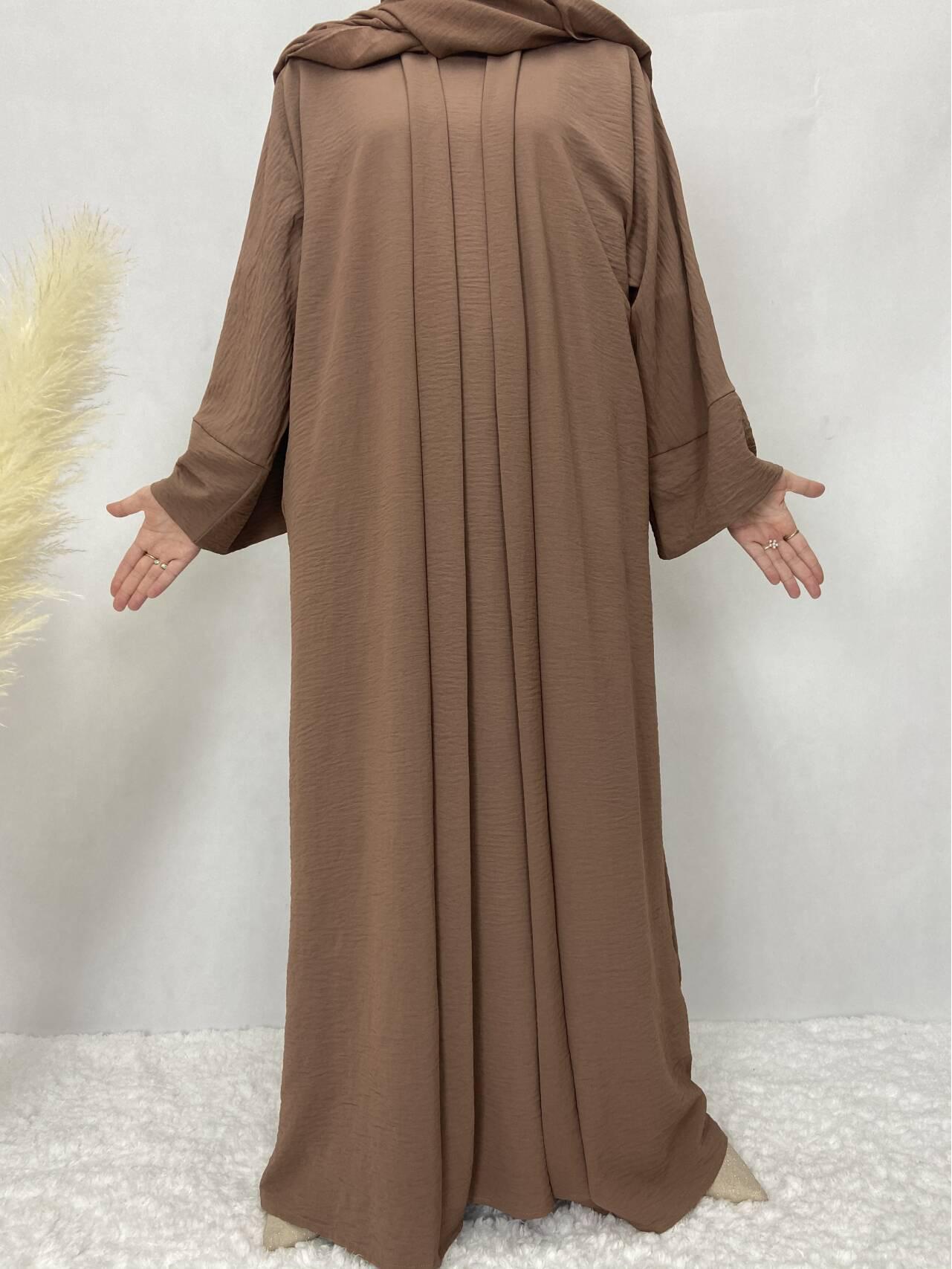 

Женский однотонный мусульманский халат: Многоцветная, Большие размеры, Осенняя коллекция M