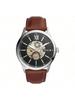 Men's Automatic Watch Features Hollowed-out Dial Dial Leather Strap. Perfect It Displays Markers Versatile Business Gift-giving, Father's BQ2270