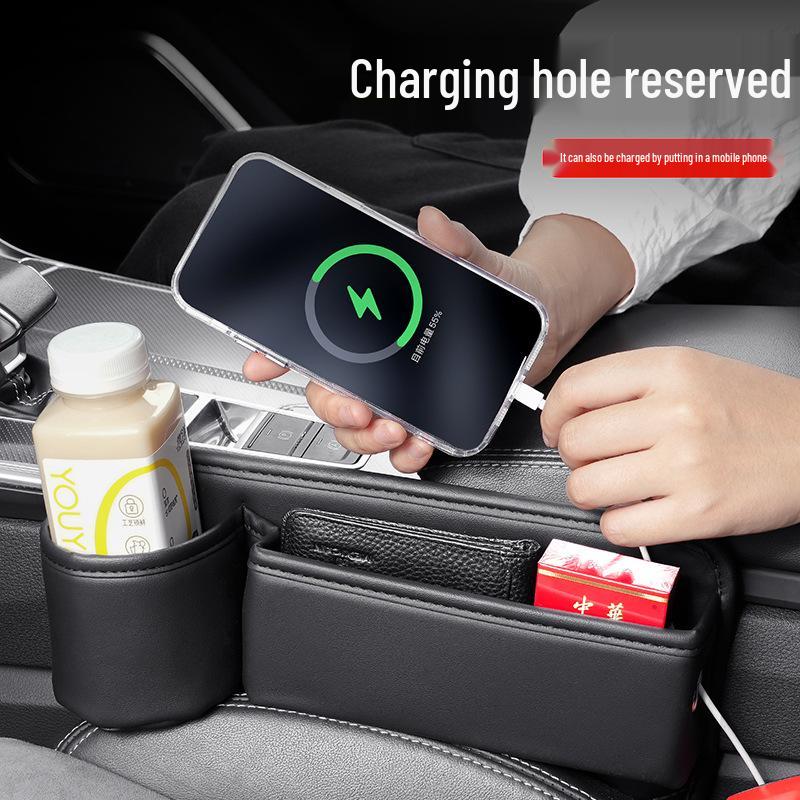 Car Seat Gap Organizer with Cup Holder for Driver and Passenger