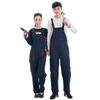 Korean-Style Gray Multi-Pocket Workwear Jumpsuit for Auto Repair and Labor Protection