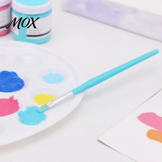 High Elasticity Art Brushes 6PCS Paint Brush, with Candy Colored Design, Flexible Nylon Oil Painting Bristles for Watercolor Acrylic Artist Supplies