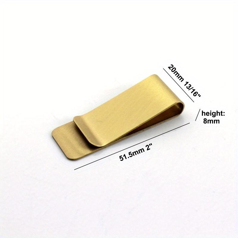 5pcs High Quality Brass Money Clip Cash Clamp Holder Portable Money Clip Wallet Purse for Pocket Metal Money Holder