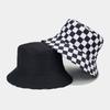 Neue Mode Karierter Bob Hut Fischerhut Damen Herren Wendbar Reise Strand Angeln Kappe Streetwear Hip Hop Hüte