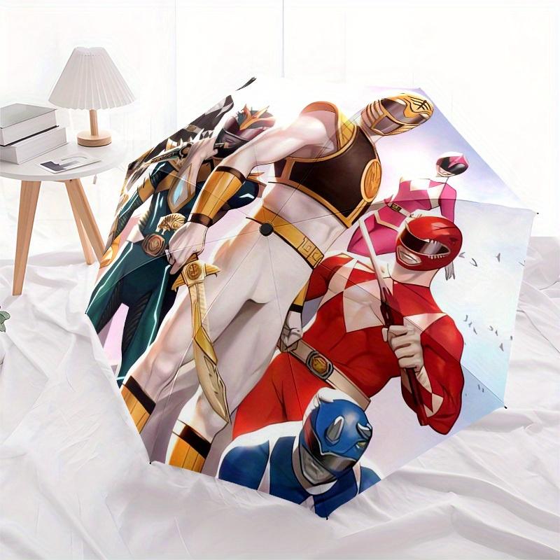 1pc Power Rangers, Team Themed High-quality Umbrella,Automatic Opening and Closing Umbrella,Multi-functional Umbrella G0811240