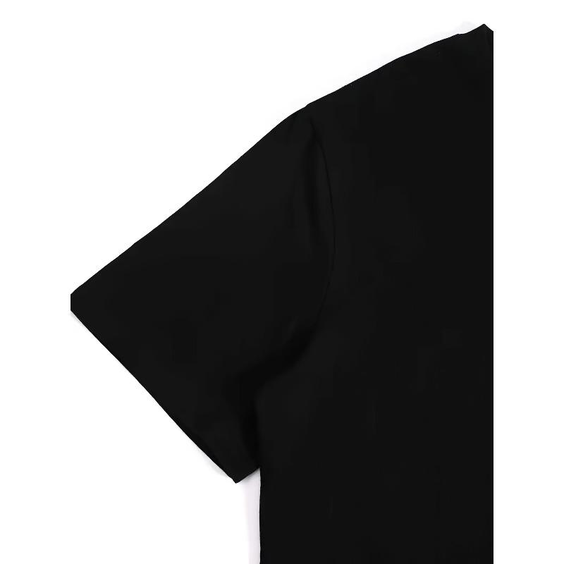 Back Short-Sleeve T-Shirt , Stylish Print  - Women'S Trendy Spring And Summer Printed T-Shirt, a Fashionable Item