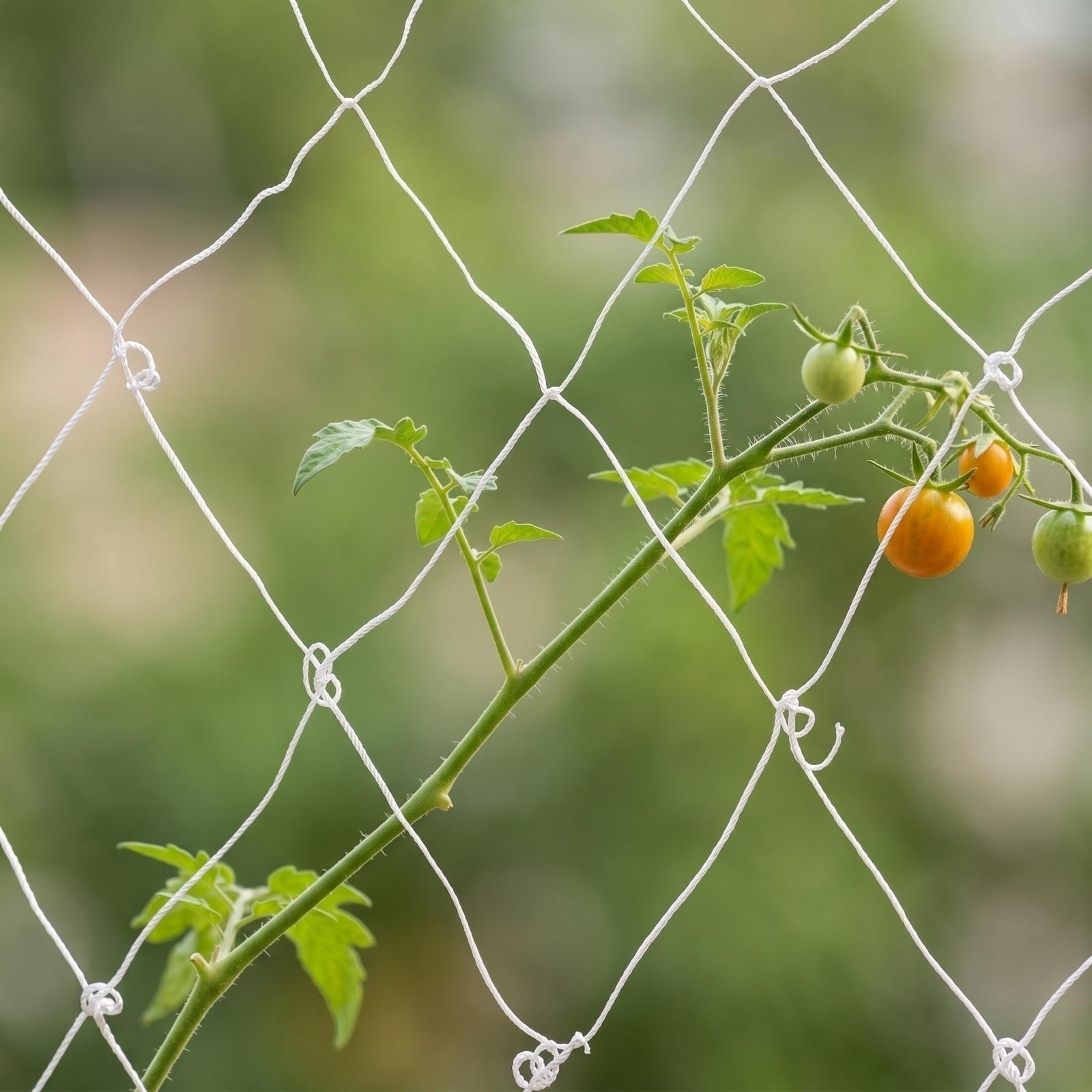 

Polyester Climbing Net for Vegetable Plant Support Trellis Netting with Square Mesh Pattern 4x8ft Durable Garden Plant Trellis Net one size білий