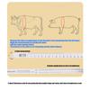 Mètre-ruban pour bétail pour porcs et moutons, Mètre-ruban flexible pour tour de poitrine avec échelle clairement imprimée et étui portable pour la mesure corporelle de routine à la ferme