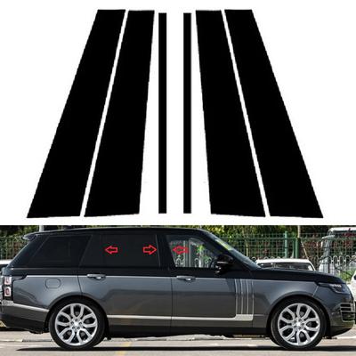 6pcs/set Car Window Cover Pillar Posts Column Door Stickers Black Accessories for Land Rover Range Rover L405 2014-2021