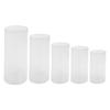 5pcs Crystal-Clear Cylinder Wedding Display Stands, Versatile Acrylic Centerpiece for Table Decor, Modern Dessert Cupcake Risers