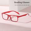 Ochelari de lectură cu cadru pătrat de modă Ochelari de vedere pentru prezbiopie de înaltă definiție Bărbați și femei Vârstnici Unisex Dioptrie +1,0 până la +4,0