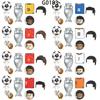 G0183 Jucător de Fotbal Celebru Număr Stea 16 26 10 19 2 7 11 Model Blocuri Set Cărămizi MOC Cadouri Jucării
