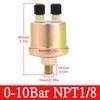 8 Colors Backlight Digital 52mm Car 4 In 1 Multifunction Gauge with Fuel Level Oil Pressure Water Temp Voltmeter Temp Sensor