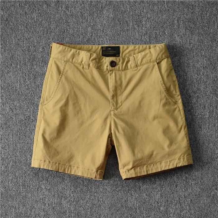 Men's Cotton Slim Fit Solid Color Three-Quarter Shorts - Trendy Summer Stretch Pants