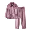 Langsha Women's Plus Size Warm Fleece Loungewear Set