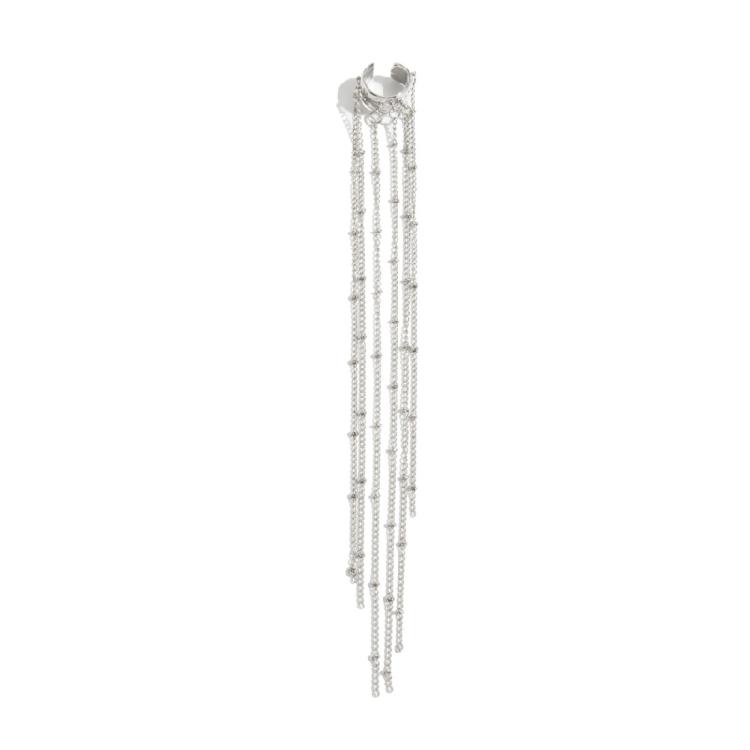 

Fashion Forward Clip on Ear Clips with Long Fringe Design Not Piercing Comfortable Wear Suitable for Various Settings