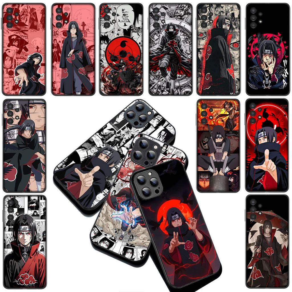 Anime Uchiha Itachi Narutos Cover for Samsung Galaxy S10 Lite S8 S9 Plus A33 A34 A31 70 A71 A72 Note 20 9 8 Coque Phone Case
