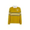 Ss23 Striped Letter Logo Printed Long Sleeve Polo Shirt Men Tops Yellow CF817-VC5