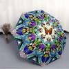 1pc Butterfly Mandala Automatic Umbrella - Automatic Opening And Closing, Sturdy Iron Frame, Formal Occasions Yy251018124