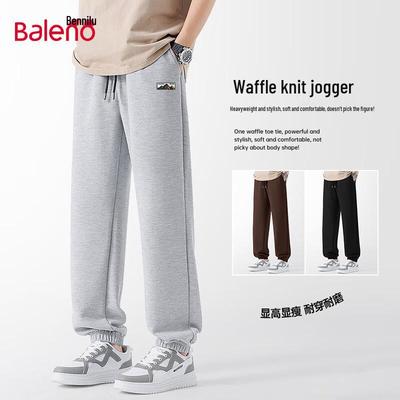 Baleno Men's Waffle Knit Jogger Sweatpants