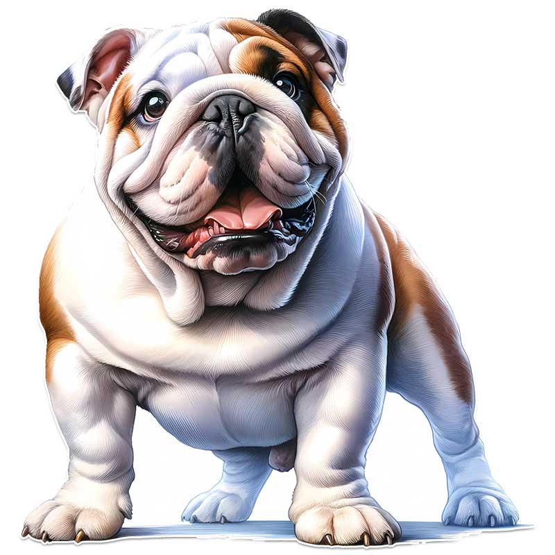 British Bulldog Car Sticker Vinyl Decal Waterproof Rear Window Motorcycle Camper Bumper Truck Laptop Decoration TM366