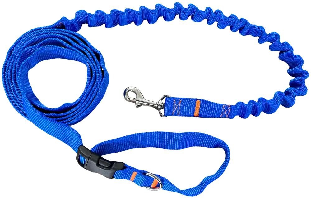 Dog Leash with Shock Absorber 280cm BLUE Adjustable Sports