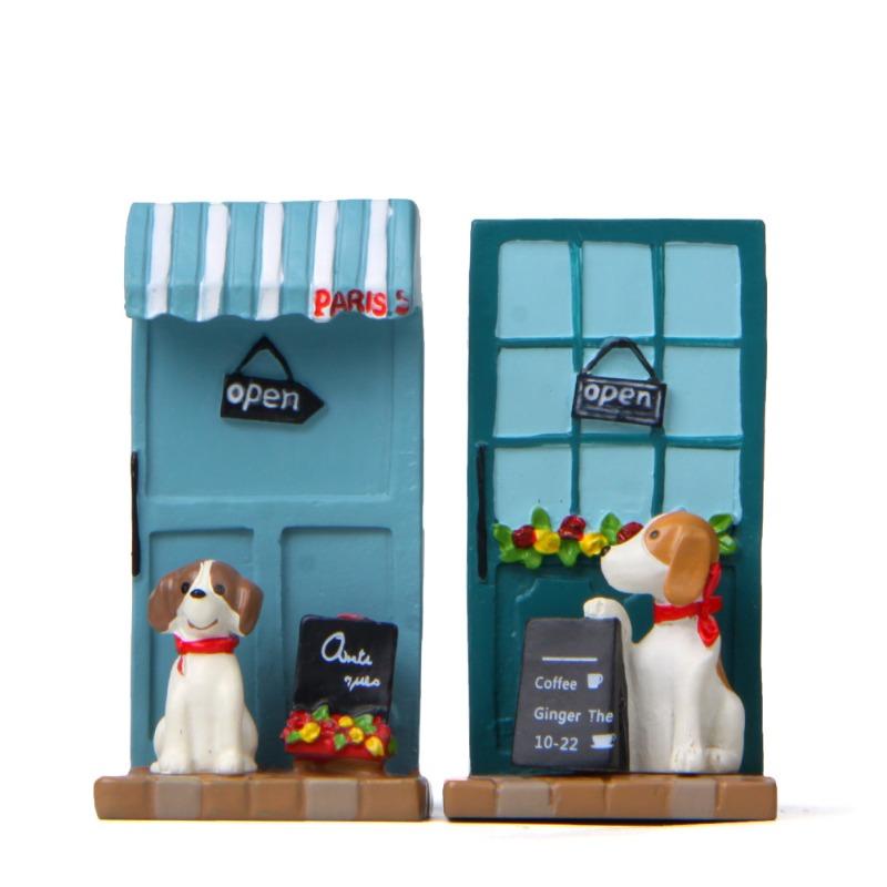 Fresh and Cute Puppy Billboard, Small Flower Garden, Succulent Flower Insert, Prop, Creative Landscape Figurine