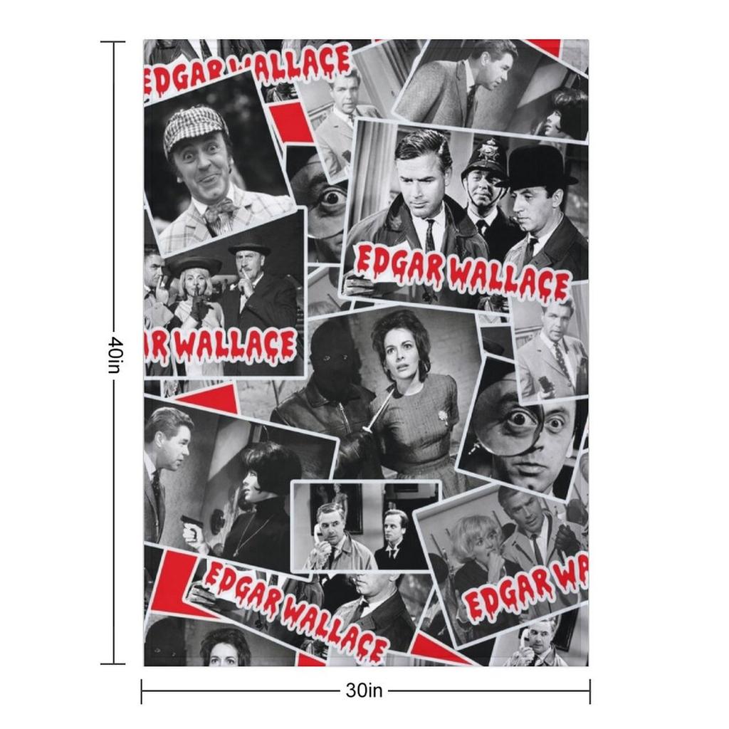 Edgar Wallace, Movies, 50's, 60's Throw Blanket Soft Plaid Bed covers Decorative Sofas Summer Beddings Blankets
