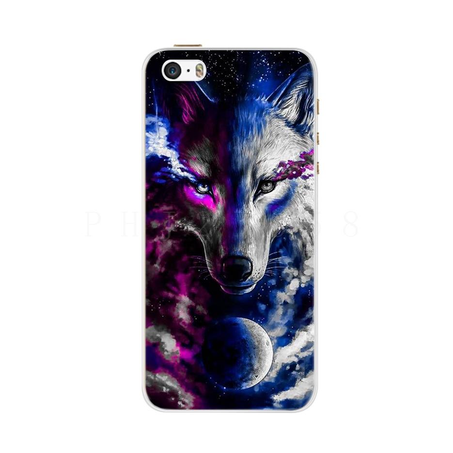 Case For iPhone 5 5S SE Case Silicone Soft TPU Cute Cartoon Pattern Protector Shell For iPhone 6 6S 5 iPhone6S Case Cover Fundas