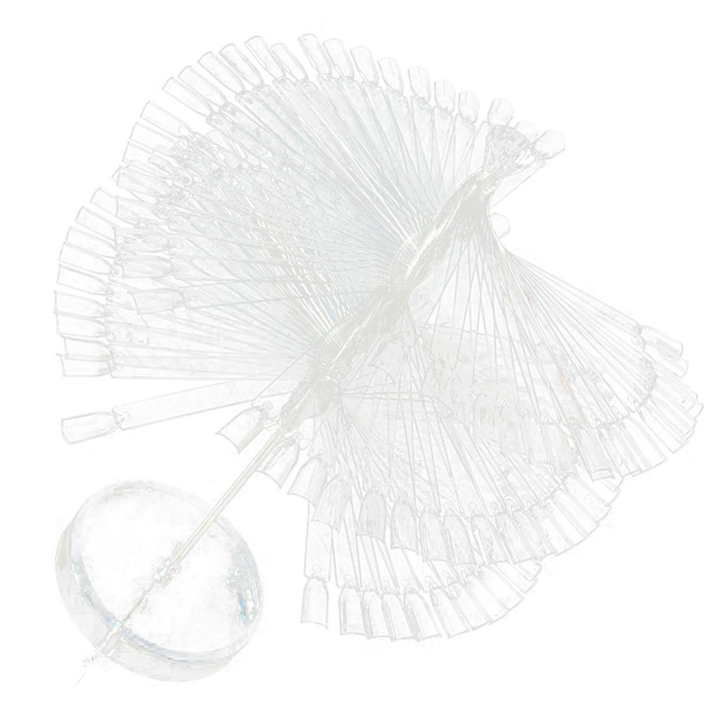 120 Sticks Nail Art Color Chart Display Stand Spiral Removable Portable Fan Shaped Nail Sample