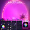 Cpeelsdo Sonnenuntergangslampe Projektor - Mehrfarbig wechselnde LED-Projektionslichter mit App-Steuerung für Schlafzimmer, Fotografie, Party, TikTok Live, Raumdeko