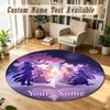 Honkai Star Rail Personalized Round Rug Support Custom Name, Soft Home Decor Mat