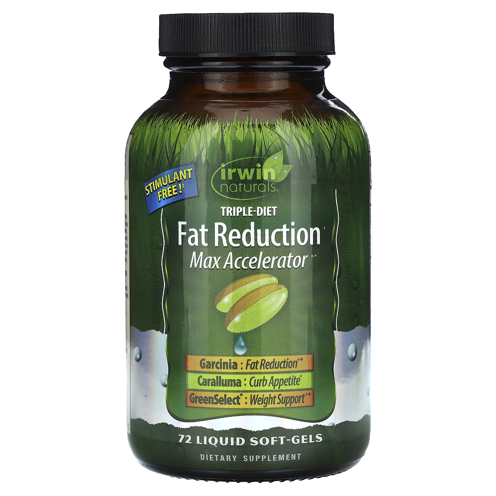 

Irwin Naturals, Triple-Diet Fat Loss+, Max Accelerator, 72 рідкі м які таблетки