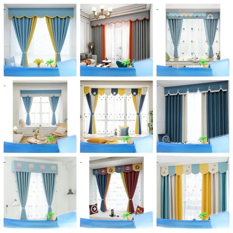 Tenda a festone romana su misura, festone per finestra in ciniglia, fai-da-te autoadesivo, drappeggi per tende, striscia di tessuto decorativa, oscurante superiore