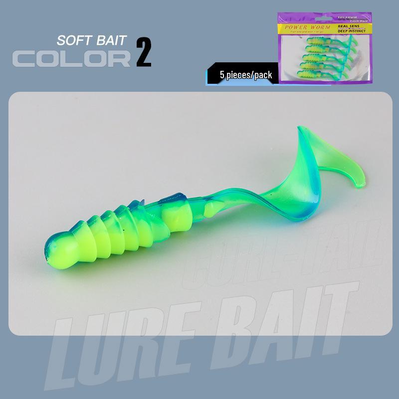 Big Wave Lockenschwanz Weichköder für Barsch und Mandarinfisch