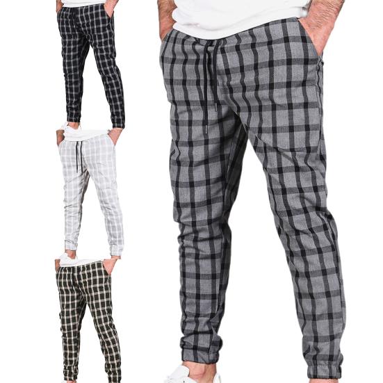 Pants Vintage Good Workmanship Streetwear Plaid Autumn Trousers for Autumn