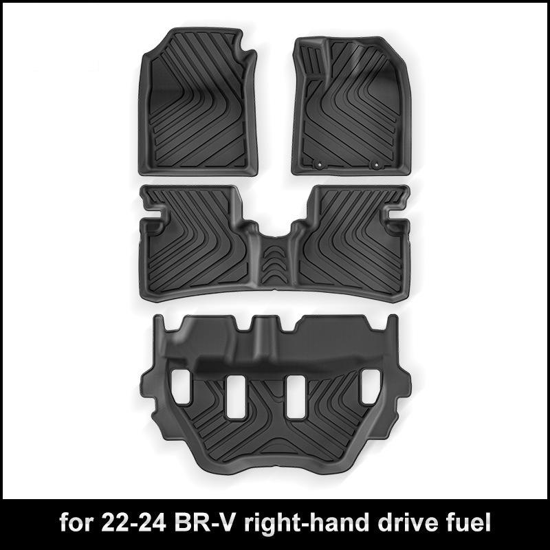 Honda BR-V 2022-2024 RHD Full Coverage Dirt-Resistant TPE Floor & Trunk Mats