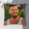 RRicky Martin Doublesided Printed Square Decorative Cushion Cover for Sofa Living Room Home Decor