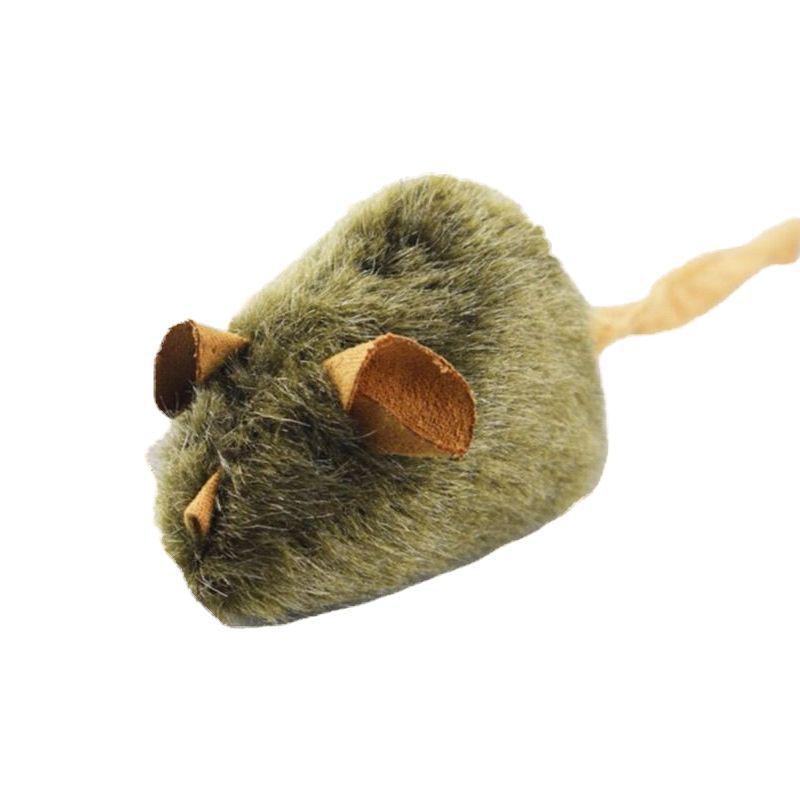 

Plush Squeaky Mouse Cat Toy: Sound Simulation, Scratch & Bite Resistant, Self-Entertainment Decompression Pet Supplies