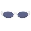 Dior Design Logo Lettre Lunettes de Soleil Ovales Lunettes de Soleil Unisexe Blanc DIORPACIFICR1F