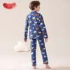 Langsha Boys' All-Season Pure Cotton Pajama Set