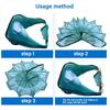 Fishing Shrimp Cage Baits Mesh Net Foldable Fish Trap Cage 6/8 Hole Folding Fishing Net Automatic Fishing Trap Net