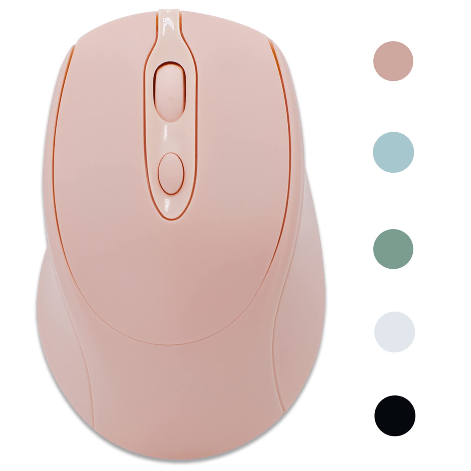 

Wonzir Wireless Bluetooth DPI Compatible with and MacBook Mouse, 5.2, Quiet, Type-C Rechargeable, 3-Level Switching, 2.4GHz Optical, Mac, Windows,