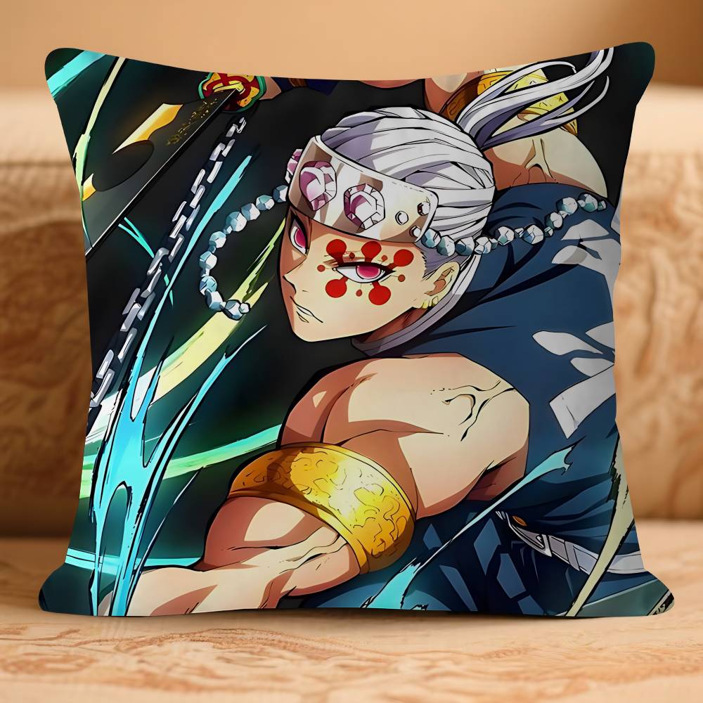 

DemonS S-Slayer Tengen UzuiS Pillow Case Removable Washable Cushion Cover – All-Season Soft Linen 16x16Inch
