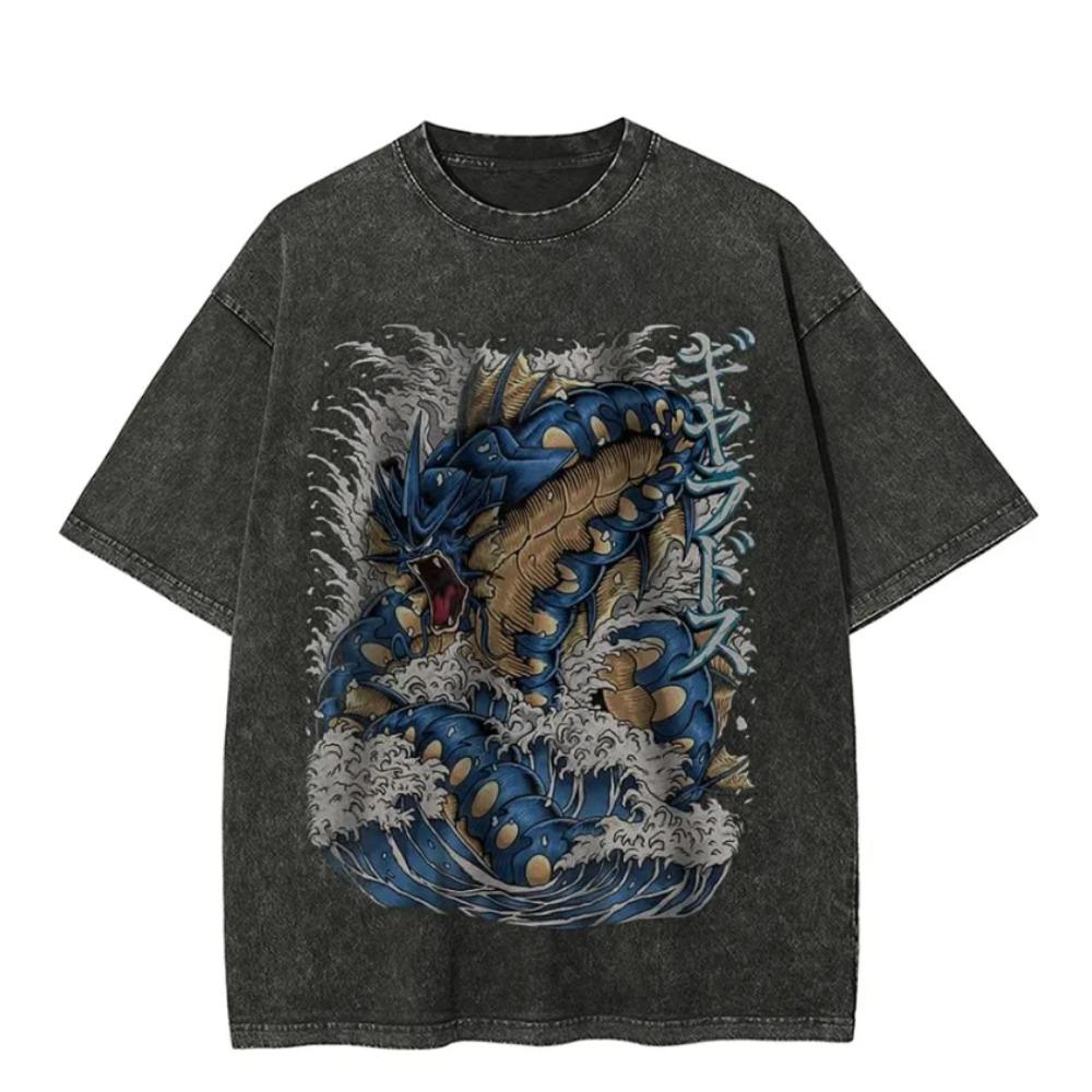Character Printed Men's Summer Trendy Casual Wear Street Style Anime Printed Cotton T-shirt