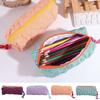 Contrasting Grid Color Cloth Stationery Bag Stationery Organizer Pencil Pouch  Girls/Boys